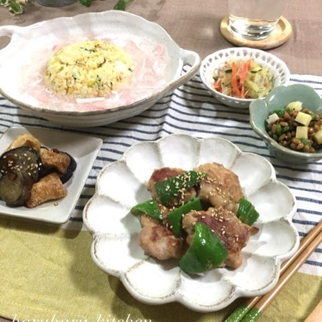 二人の日程に合わせた晩ごはん…試合前日の献立