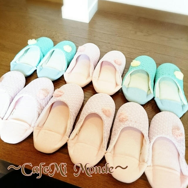 新しいサロンスリッパ❤