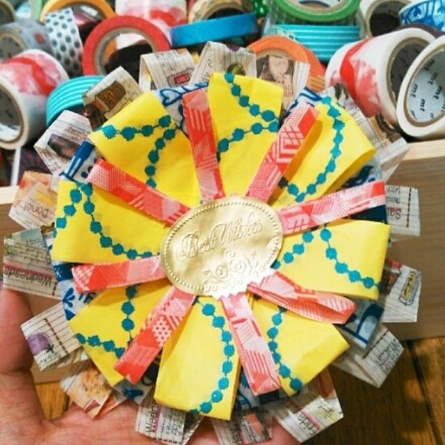 無料ワークショップ☆マスキングテープでロゼット作り！mt×WRAPPLE展～WRAPPLE渋谷