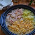 簡単絶品スープの＊豆もやしとキャベツと豚バラ鍋＊