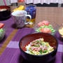 まぐろのすき身丼&天丼