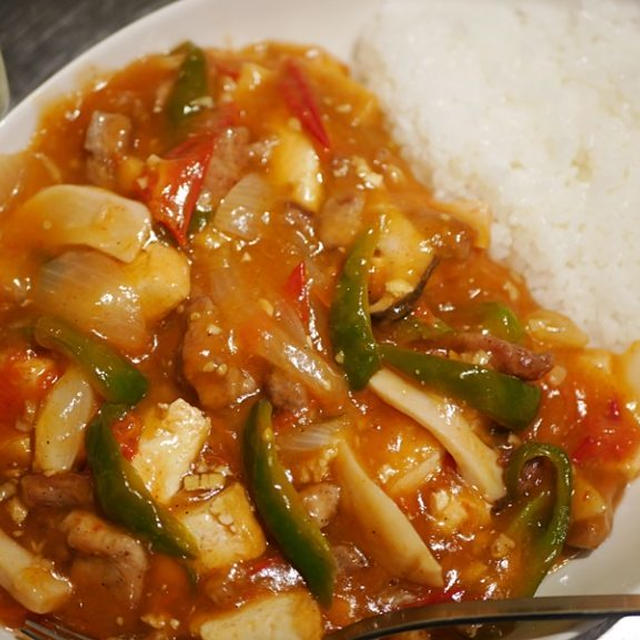 青椒肉絲みたいな酢豚丼 ～カンタンにできて問題なくウマイ！
