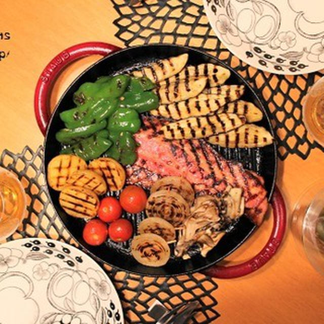 ストウブで『厚切りベーコンステーキ』な夜。