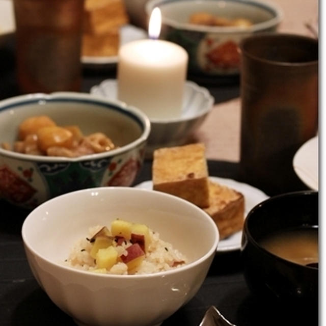 秋の食卓＊栗と蓮根の煮物＆牡蠣なます♪