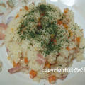炊飯器で作るガーリックベーコンピラフ