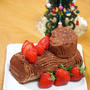 クリスマスケーキ２０１４　シフォン生地でブッシュドノエル