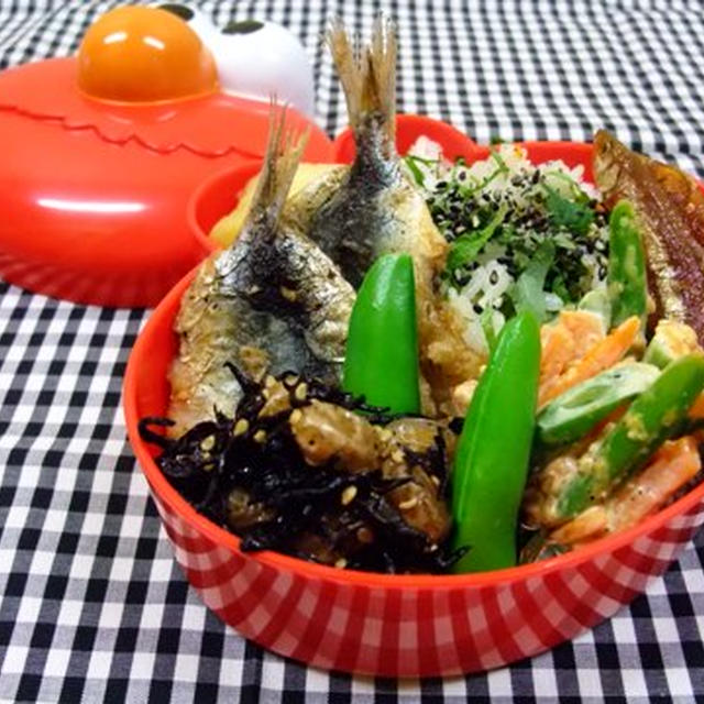 鰯のフライお弁当。