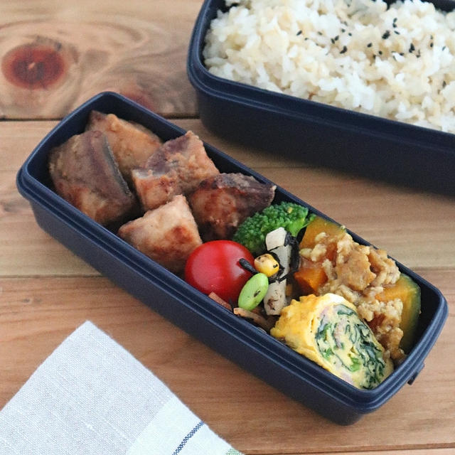 【#高校生弁当】ぶりの竜田揚げ弁当♪