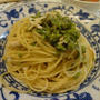フキノトウと鶏ささみのスパゲッティー♪