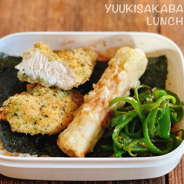 素朴でおいしい！ボリュームのり弁！