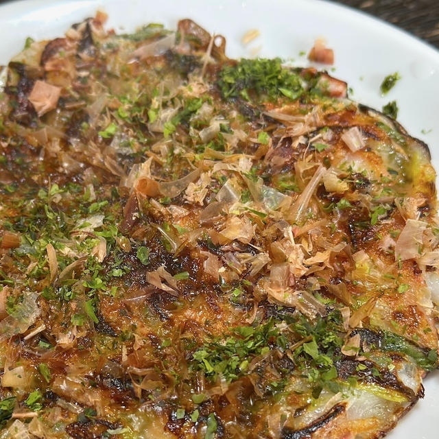 ネギ紅生姜焼き
