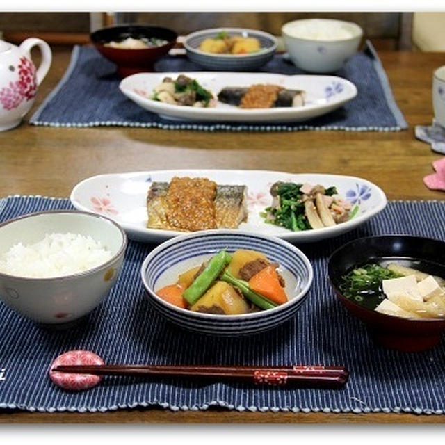 焼きさばのにんにくみそだれなど＊和食