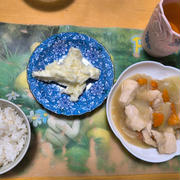 鶏とたまねぎのやわらか煮とスナッフルズチョコ