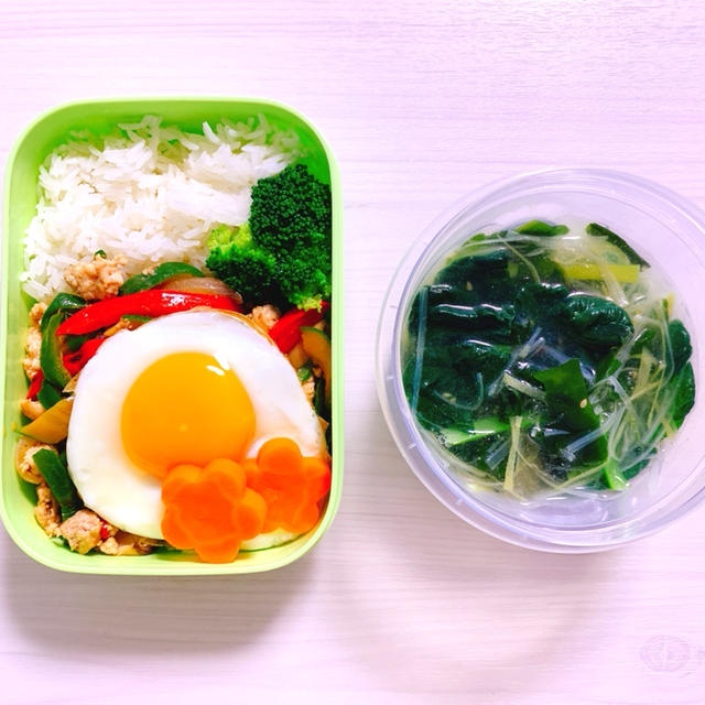 やせる！ガパオライスのお弁当@ローファット