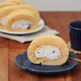 ふわっ＆モチ♪きなことあんこの米粉ロールケーキ（グルテンフリー）