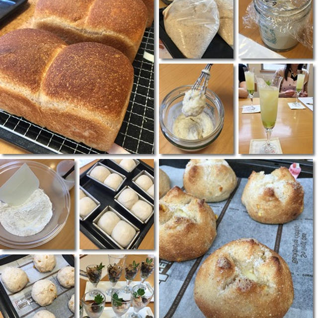 天然酵母のパンレッスン♪ 全粒粉食パン＆オレンジピールプチパン