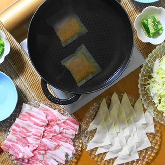 ストウブで『豚しゃぶ』の夜ごはん。