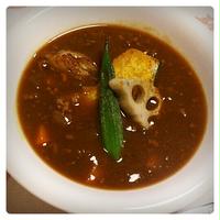 夏野菜カレーでつけパスタ