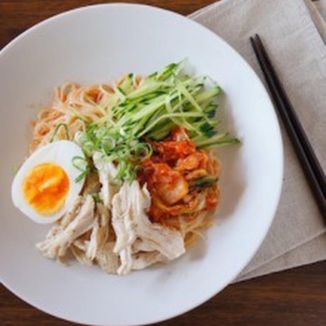 【493kcal】汁なし冷麺風ピリ辛そうめん