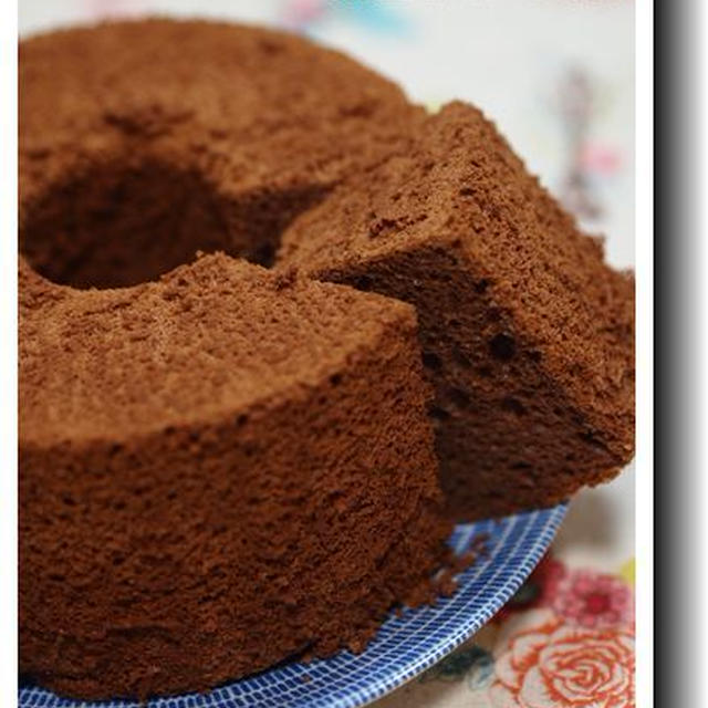 チョコレートシフォンケーキ By しーさん レシピブログ 料理ブログのレシピ満載