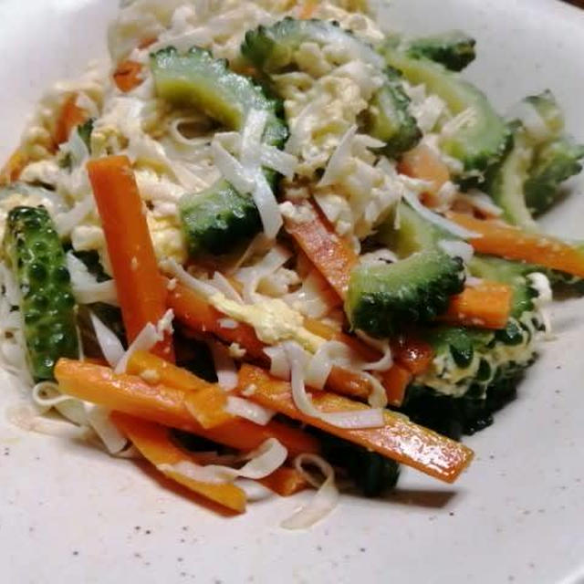 豆腐麺入りゴーヤチャンプルー(レシピ)