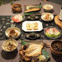 だんなさま作、ひさびさ和食の夜ごはん♪ しっかり作ってくれました