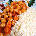 鶏とひよこ豆のトマト煮＆クスクス