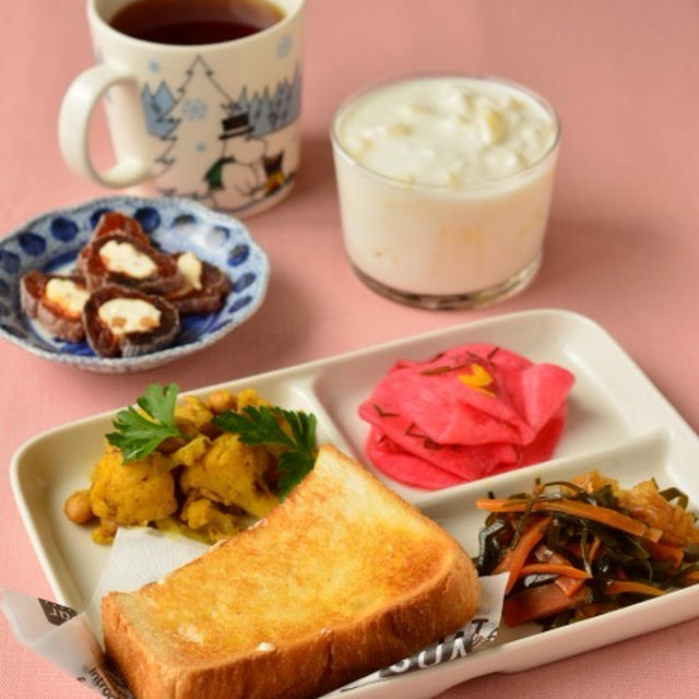 昨日の朝ごはん！ピンク！ピンク！
