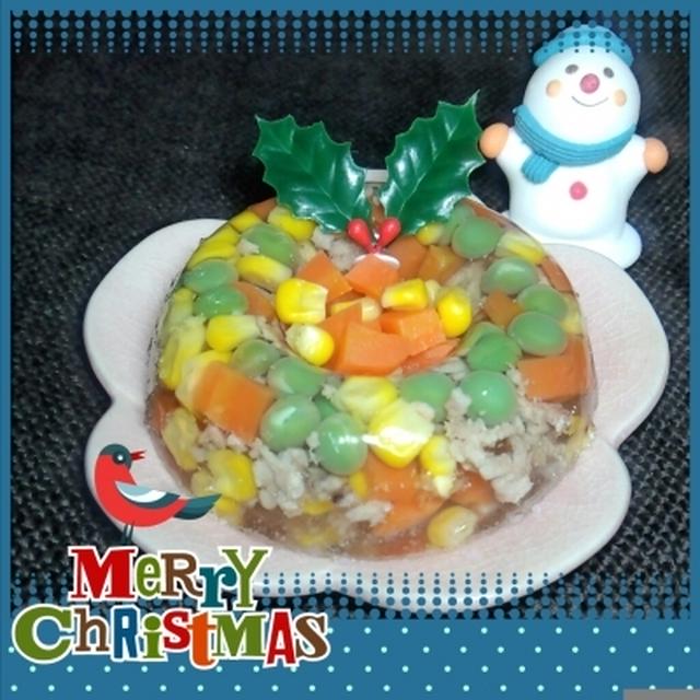 犬用クリスマスケーキレシピ 好きなものだけおかず寄せゼリーケーキ By はに さん レシピブログ 料理ブログのレシピ満載