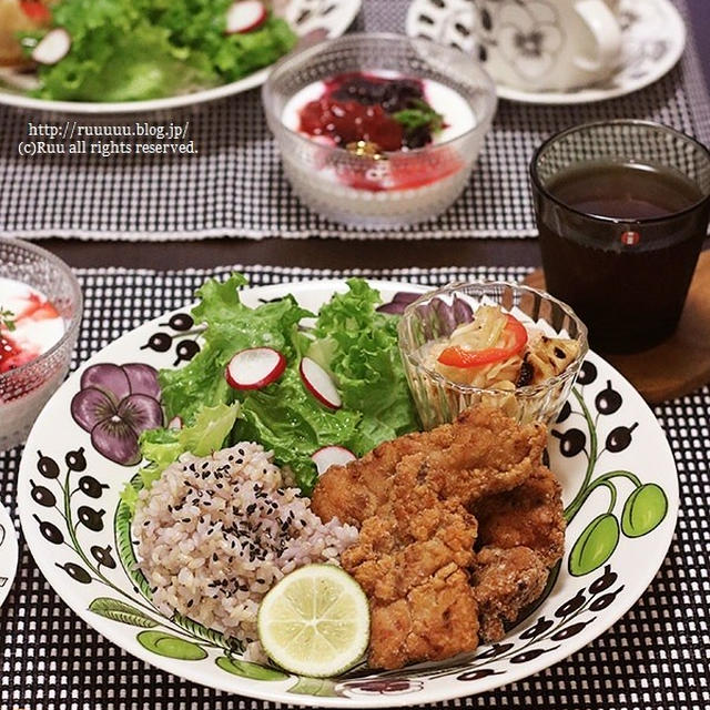 【献立】唐揚げワンプレートご飯。～反抗期VS威厳～