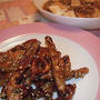 麻婆豆腐と根菜の甘辛からめ