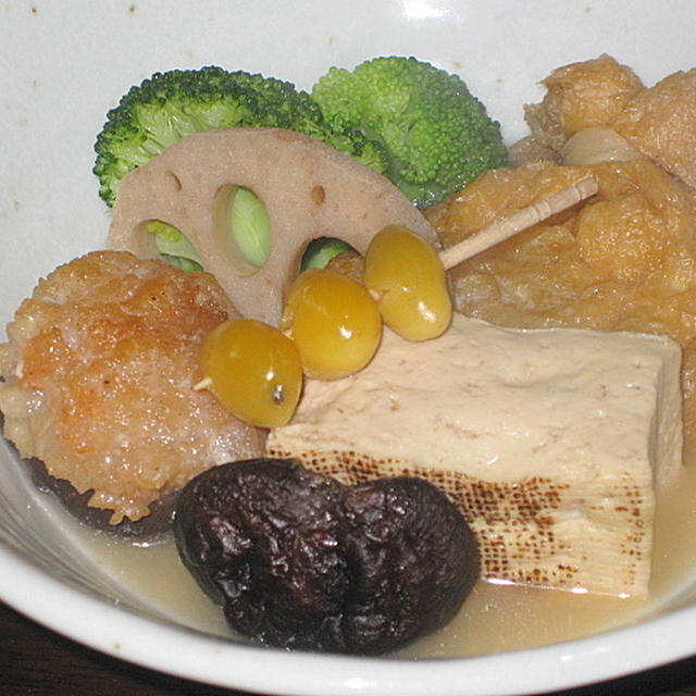 海老詰めしいたけの「変わりおでん」