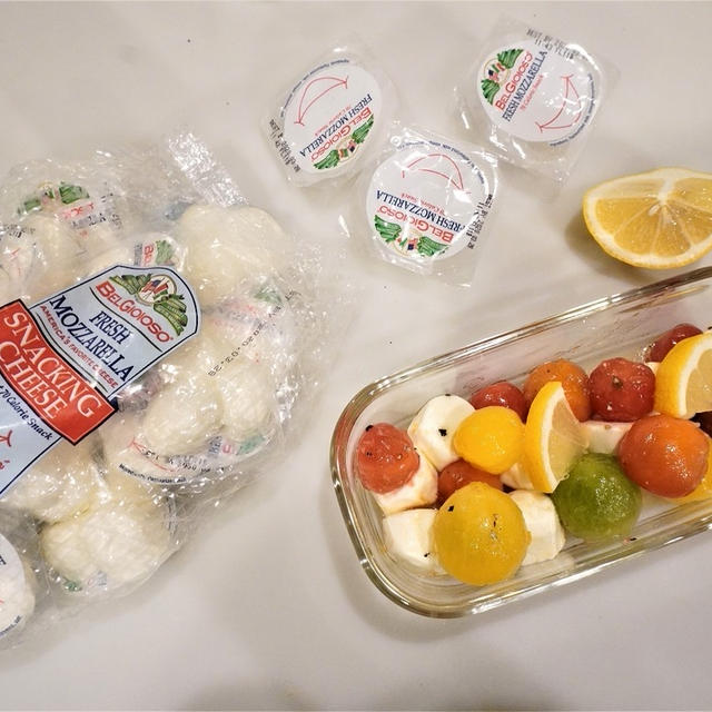 コストコの個包装ミニモッツァレラチーズは食べきりパックで便利～♪