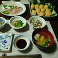 いなり寿司と鯛のお刺身など和食＾０＾ by watakoさん