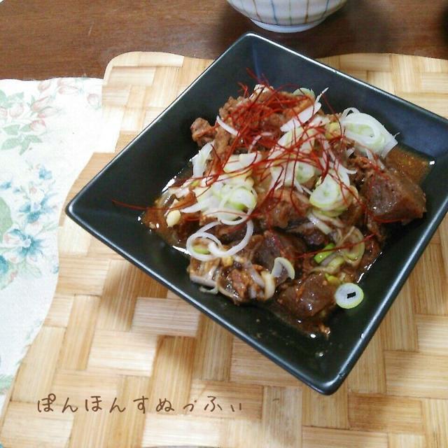 牛すじ肉のどて煮風