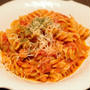 ツナとトマトのクリームパスタ