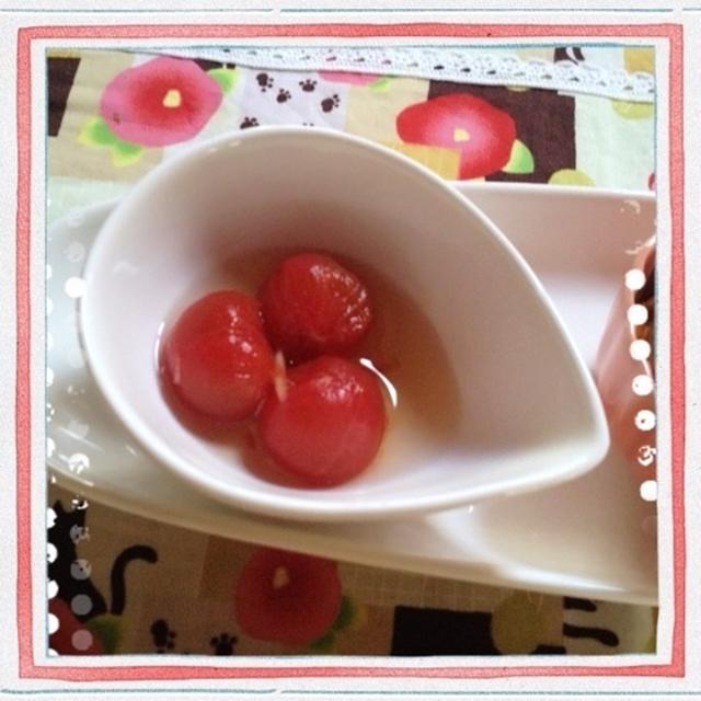 プチトマトの蜜漬け