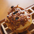 クルミとレーズンのシナモンシュガーパンと、焼きチョコ♪