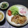 豚ロース肉のスタミナ焼き / グレ鍋