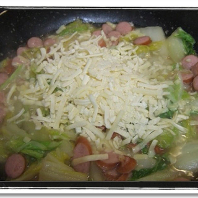 白菜のチーズ炒めを作ってみた