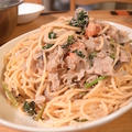 大好評！レンコンたっぷり。明太和風パスタ｜ホワイトボードがやってきた