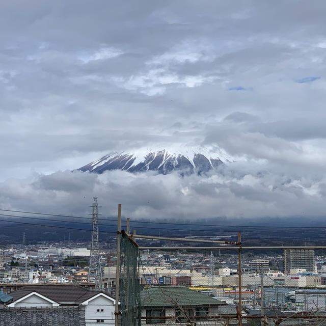 久しぶりに自宅に戻りました～今日の富士山