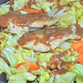 野菜たっぷり！ゴハンがすすむ〜春キャベツと鮭のちゃんちゃん焼き風。