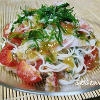 のっけてジュレとそうめんで和風カッペリーニ
