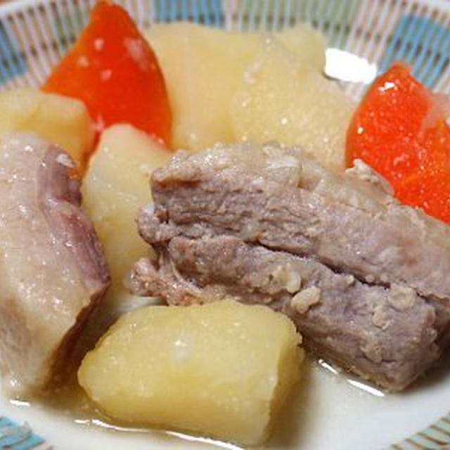 豚バラ肉の塩糀煮