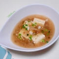 豆腐としめじの梅あんかけ