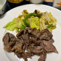 牛肉のソテー、おろしポン酢を添えて^_^