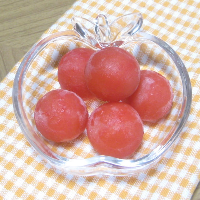 冷凍ミニトマトでミニトマトアイス By きらきら星さん レシピブログ 料理ブログのレシピ満載