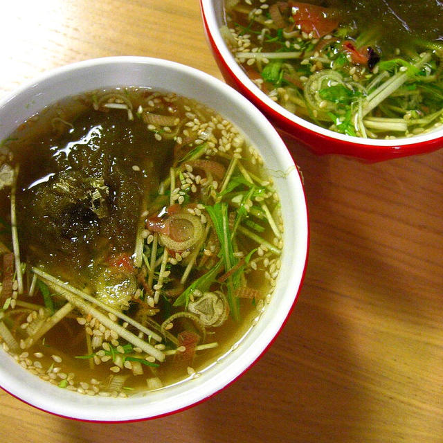 【スープ・夏】香味野菜のひんやりスープ