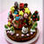 * ベイクドチーズケーキにプチデコでクリスマスケーキ完成！
